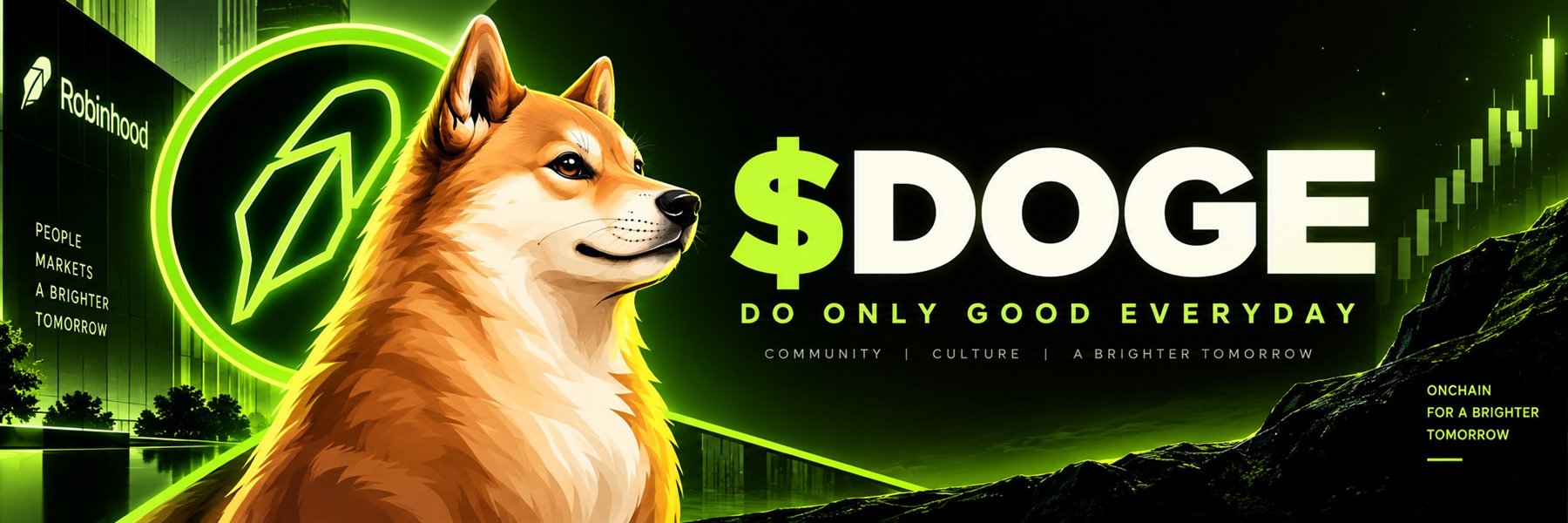 $DOGE — Do Only Good Everyday banner